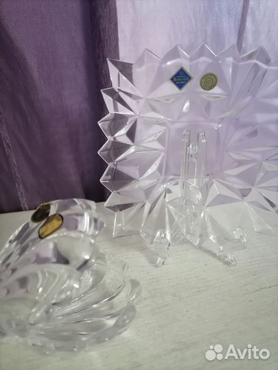 Хрустальная ваза чехия