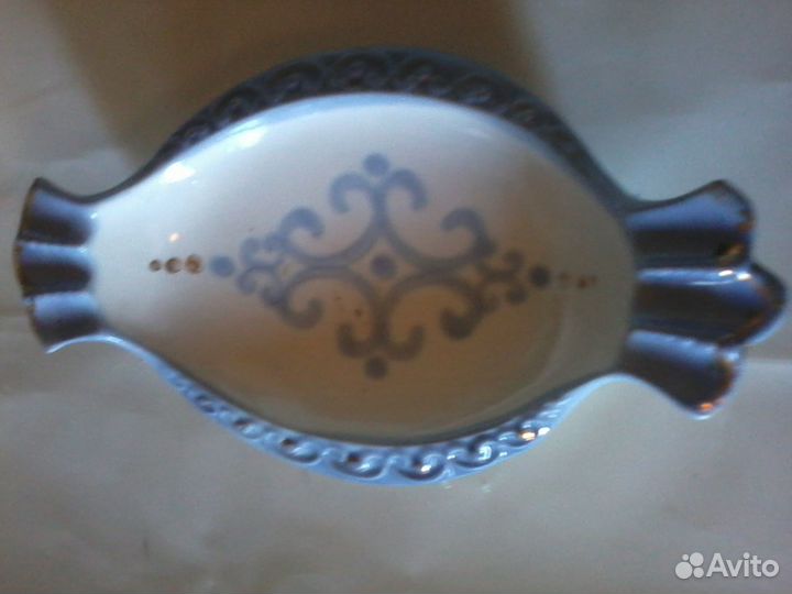 3 пепельницы фарфор хрусталь СССР