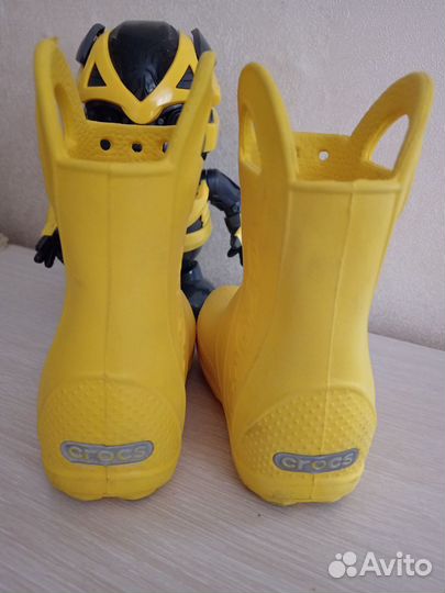 Детские резиновые сапоги crocs