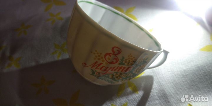 Чашка Hand made Кофейная пара Русское Кружево