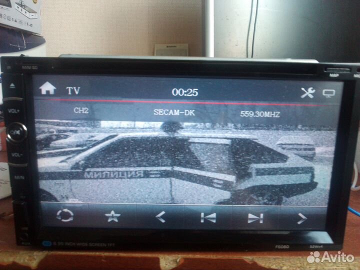 Аудиомагнитола 2 дин видео плеер dvd 7'