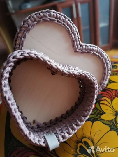 Вязаные интерьерные корзинки