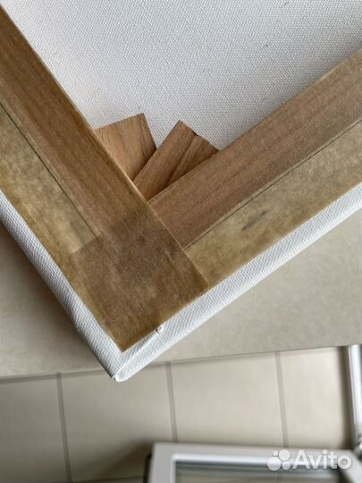 Фотография ч/б на сатиновом холсте 650 х h.500 мм