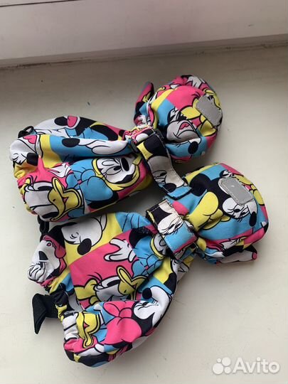 Детские варежки краги 2 размер 18-24 месяцев