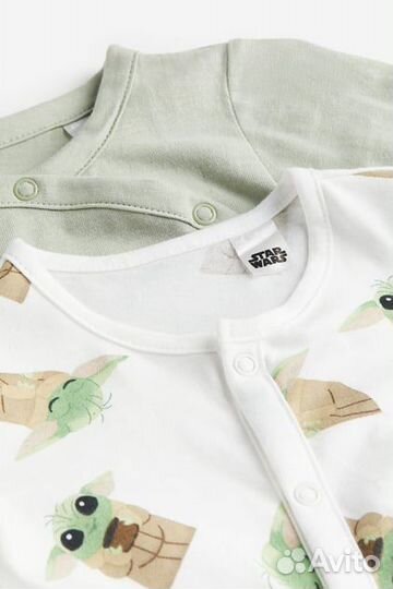 Комплект слипов h&m 2шт новое 68р