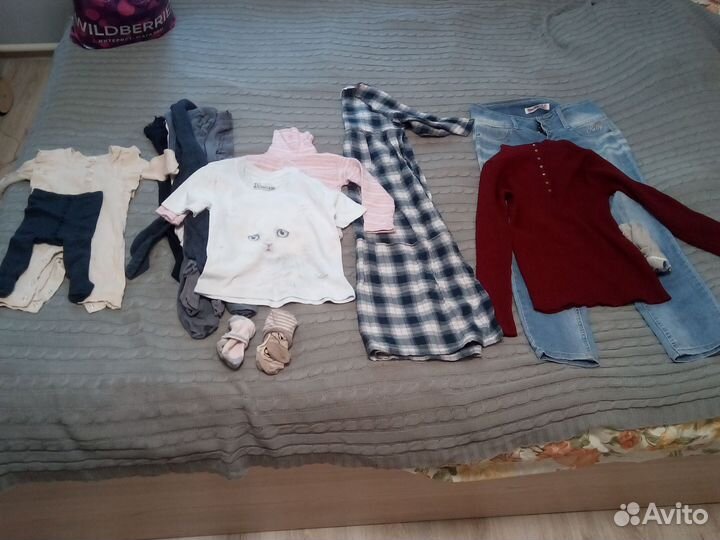 Одежду для девочки на разный возраст отдам