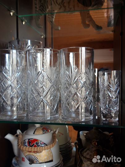 Хрустальные фужеры и рюмки