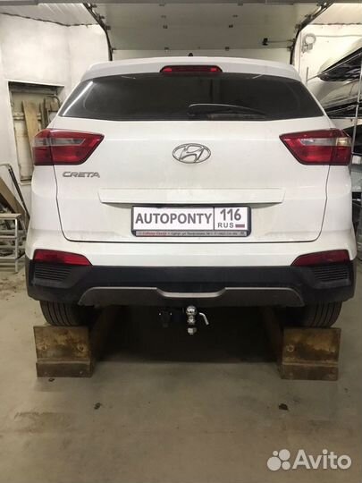Фаркоп Hyundai Creta легкосъемный квадрат
