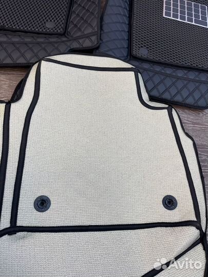 Коврики в салон 3D эко кожа с EVA Prius 30