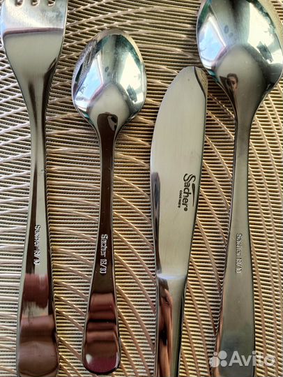 Столовые приборы детский набор Sacher новый