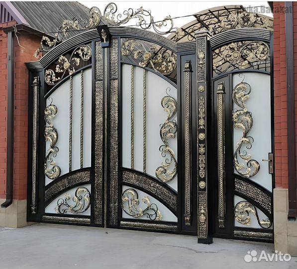 Кованые ворота lux под ключ