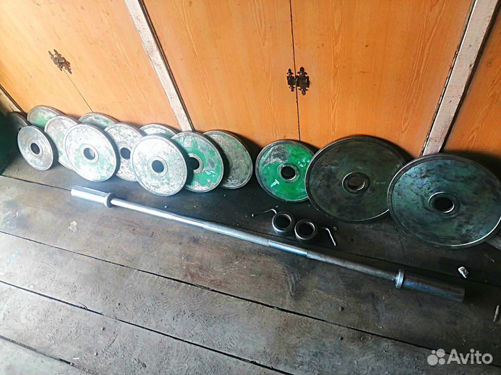 Штанга блины бу