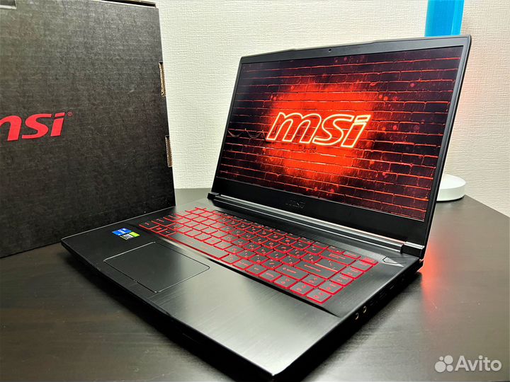 Игровой Ноутбук MSI RTX 3050 Ti/I5/8/512