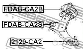 Сайлентблок передний переднего рычага febest fdab