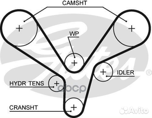 K015636XS ремкомплект грм Hyundai Santa Fe 2.7