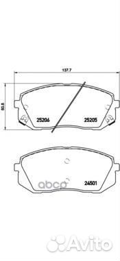 Колодки тормозные дисковые hyundai: i40 1.6 GDI