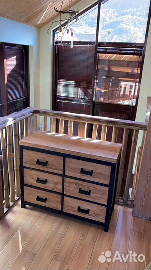 Комод в стиле лофт 