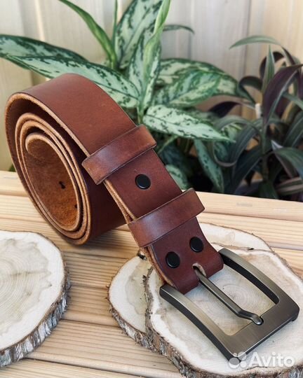 Кожаный ремень натуральная кожа под заказ