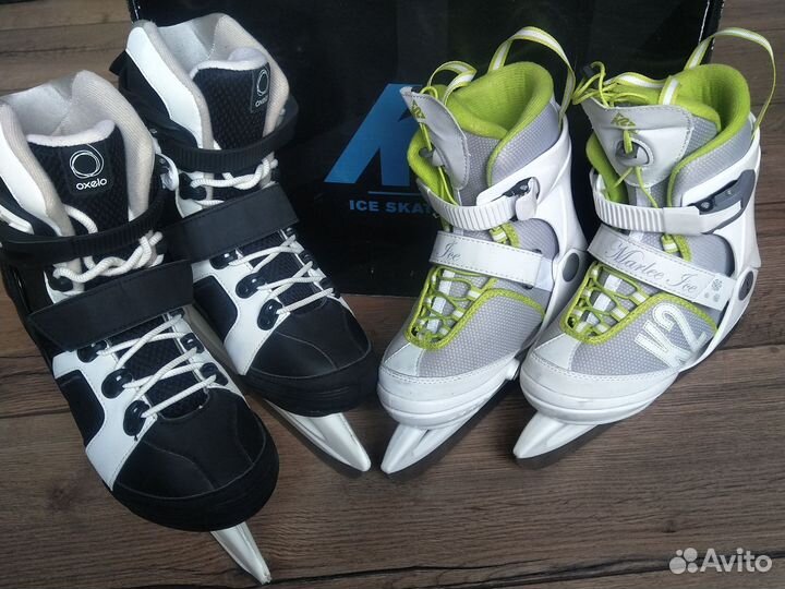 Коньки K2 Marlee Ice (32-37), Oxelo Ice Fit 3 (39)
