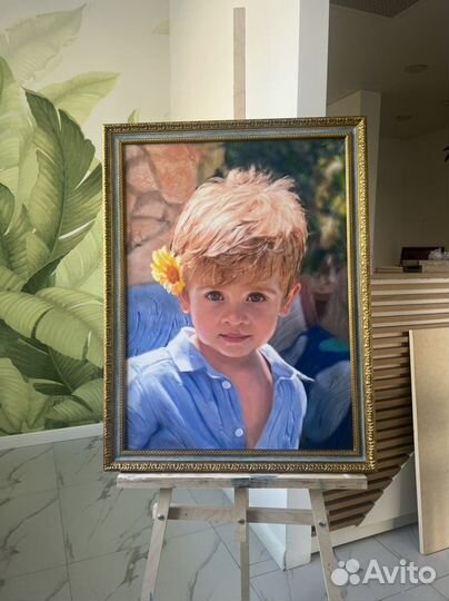 Портрет по фото, печать на холсте