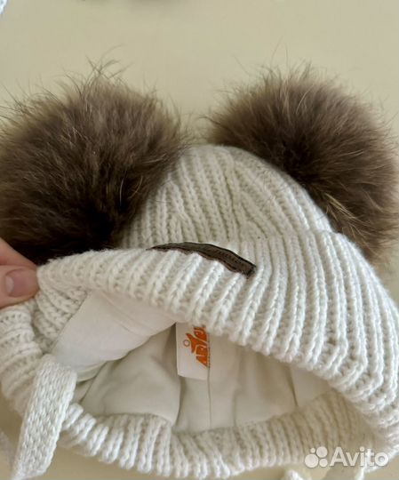 Шапка зимняя для девочки 48 50