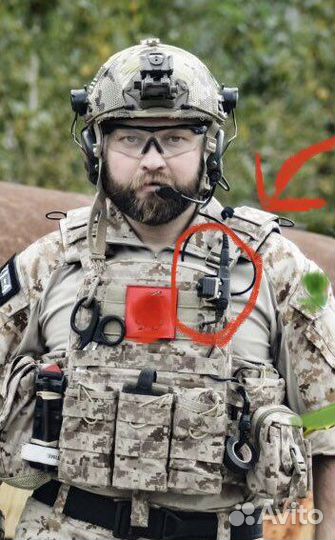 Кнопка Гарнитура PPT для рации