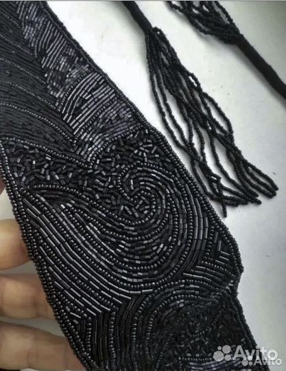 Винтажные пояс, шарф, берет, перчатки