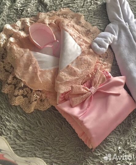 Конверт на выписку для девочки осень, весна