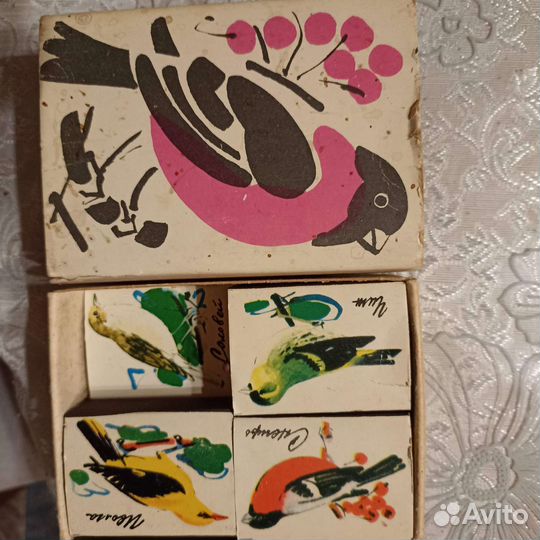 Спички СССР в деревянном коробке