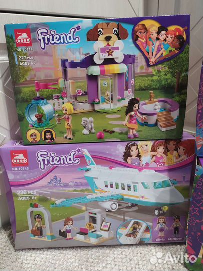 Конструктор lego френдс самолёт остров автобус