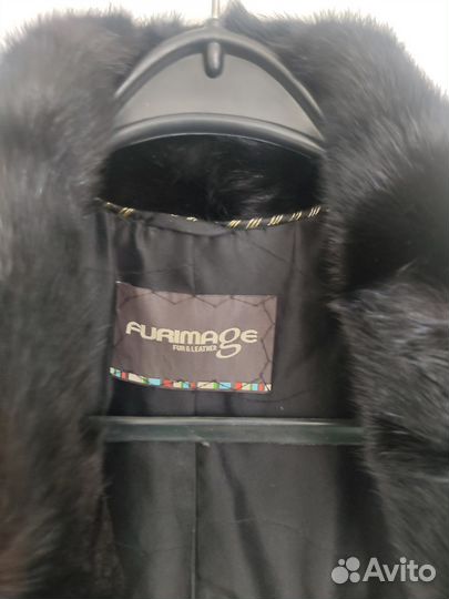 Шуба норковая 50 52 черная