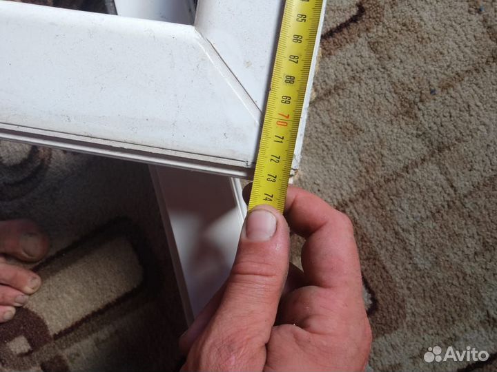 Балконный блок с дверью бу