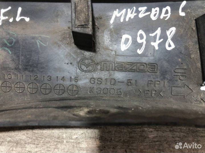 Молдинг крыла переднего левого Mazda 6 Gh 2.5 2008