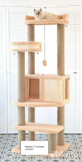 Домик для кошки с когтеточкой