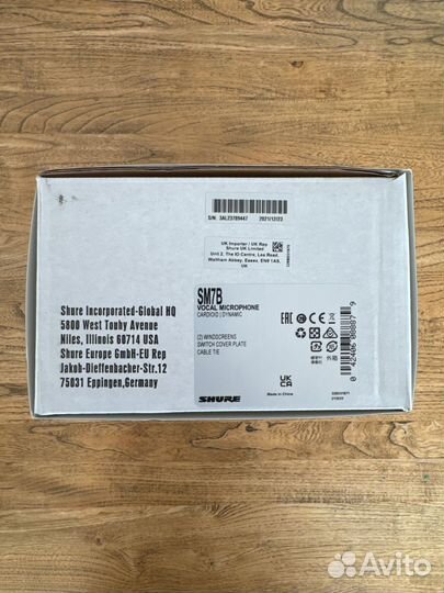 Микрофон Shure sm7b