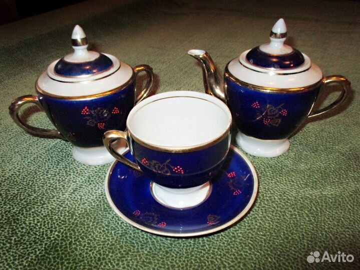 Фарфор керамика СССР чайный набор №7