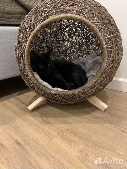 Лежанка -домик из джута для хвостиков