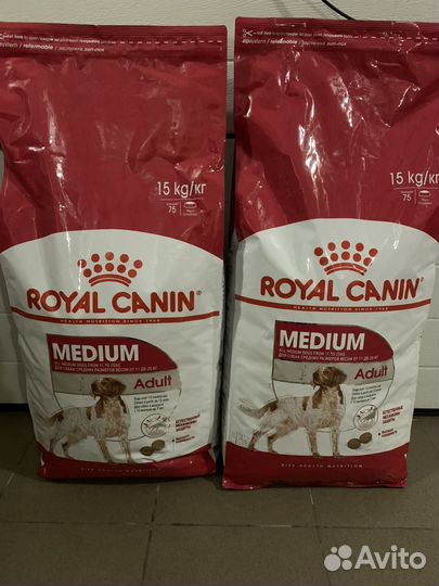 Royal canin для собак средних пород, 15кг