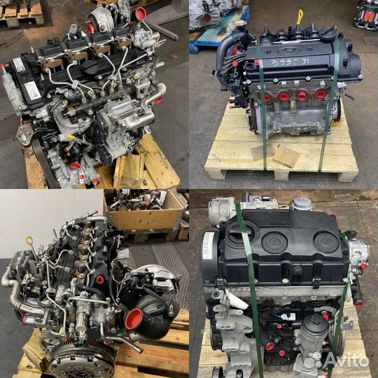 Двигатель контрактный и АКПП на volkswagen