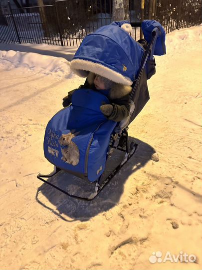 Санки коляска ника