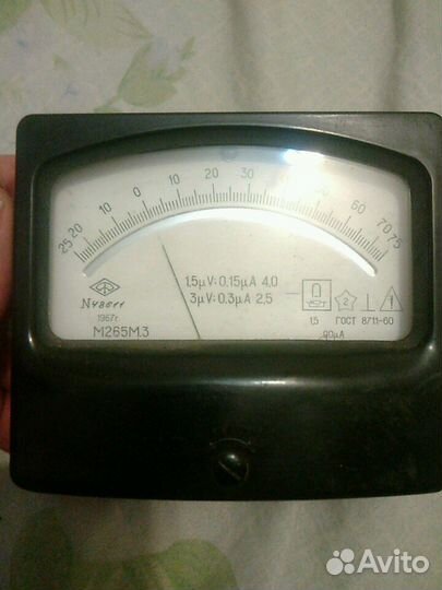 Встраиваемый вольтметр СССР 1967 год