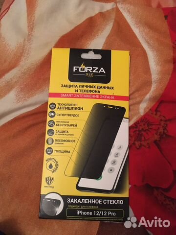 Стекло защитное iPhone 12/12pro forza