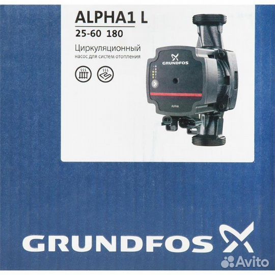 Насос циркуляционный Grundfos alpha1 25-60 L 180