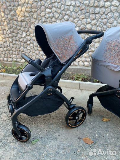 Коляска блочная 2 в1 и 3 в1(серая )