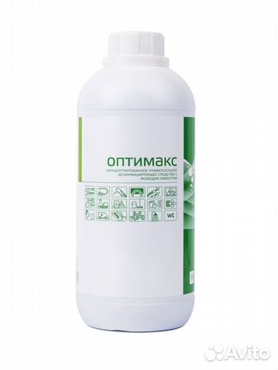 Оптимакс 1л (зеленый) Дезинфицирующее средство