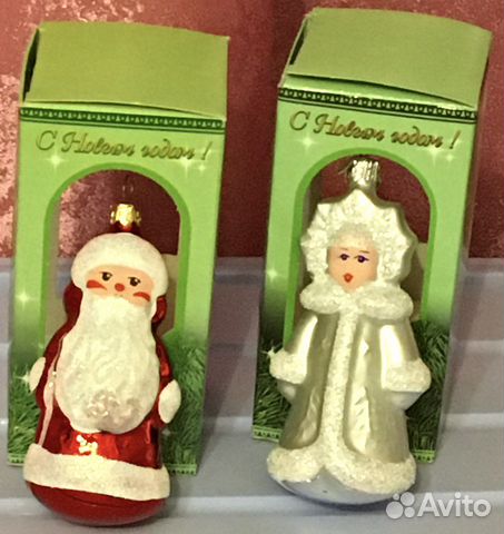 Дед Мороз и Снегурочка/елочные игрушки/украшения