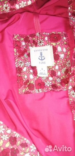 Пуховик lands END 7-8 лет