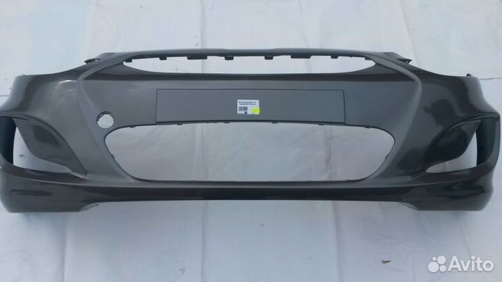 Бампер передний Hyundai Solaris дорест серый