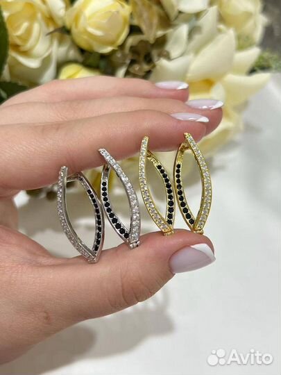 Серьги серебряные