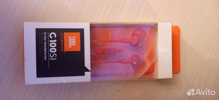 Наушники JBL C100SI, красный